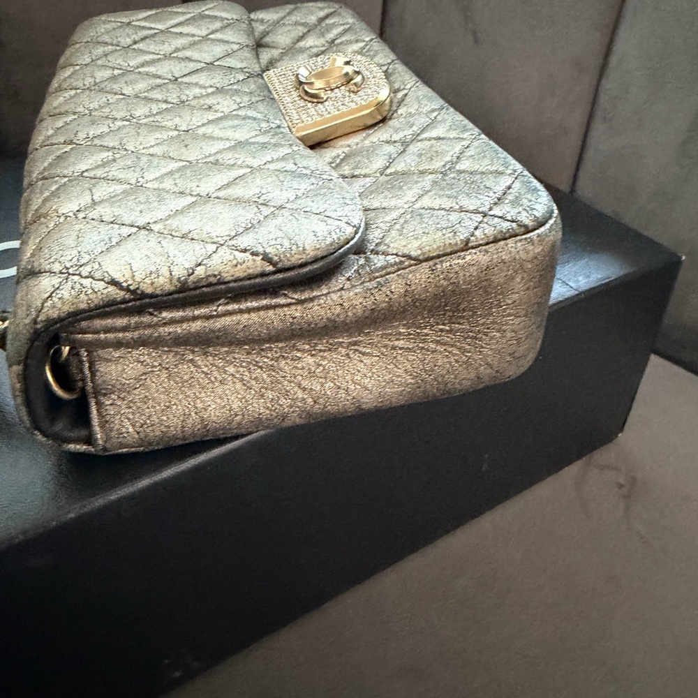 Limited Edition CHANEL Iridescent Classic Flap Bag with Crystal CC Lock - Picture 7 of 17